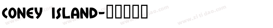 Coney Island字体转换